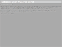 Tablet Screenshot of krajnovic.org